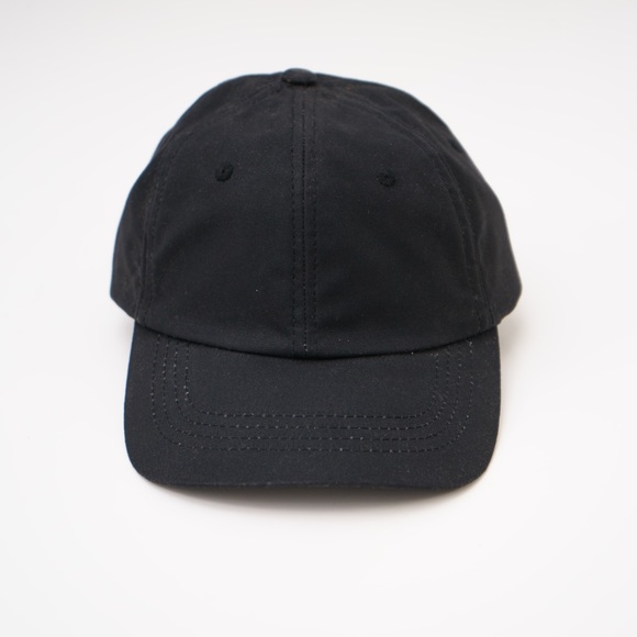NWT Waterproof Oilskin Cotton Baseball Cap - Handmade - Black - Picture 10 of 15